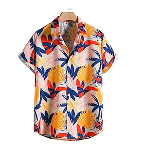 OEM Cotton Short Oversized Top Casual Print Beach Summer Patchwork <b>Men's</b> <b>Shirt</b> Short Sleeve <b>Hawaiian</b> <b>Shirt</b> <b>men's</b> <b>shirts</b> - Product Image 6