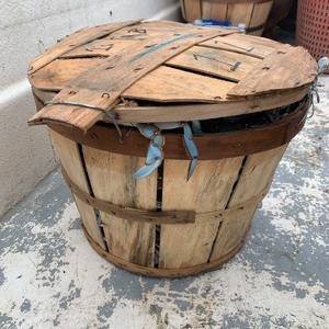WOODEN BUSHEL <b>BASKET</b> for CRAPS SEAFOOD CONTAINING and <b>GARDEN</b> DECORATION on SALE WITH CHEAP PRICE - Product Image 3