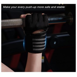 Guantes de levantamiento de pesas, guantes elásticos para gimnasio, deportes de peso pesado, ejercicio, guantes de levantamiento de pesas, entrenamiento de culturismo, Fitness deportivo - Product Image 3