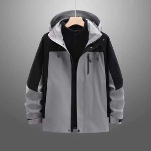 Bonne fermeture éclair poches capuche Style à la mode plein blanc Logo personnalisé imprimé haute qualité coupe-vent veste d'extérieur - Product Image 3