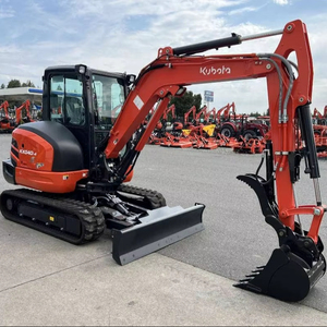 Envío Gratuito, Excavadora Kubota KX040-4, Mini Excavadora de 4 Toneladas con Cabina, Sistema Hidráulico para Construcción y Paisajismo - Product Image 1