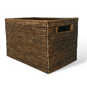 Cesta rectangular de ratán para estantería, cesta de almacenamiento hecha a mano, venta al por mayor, ecológica, hecha en Vietnam - Product Image 2