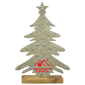 ชุดเชิงเทียน3รูปต้นไม้ของตกแต่งคริสต์มาสอุปกรณ์ตกแต่งบ้านสุขสันต์วันคริสต์มาสแกะสลักแบบโบราณ - Product Image 4