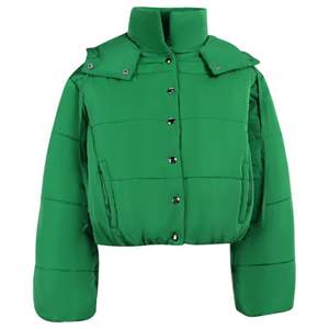 แจ็กเก็ตผู้หญิงทรงพองหนาและหนาแบบเรียบทันสมัยแขนยาวสำหรับฤดูหนาว - Product Image 3