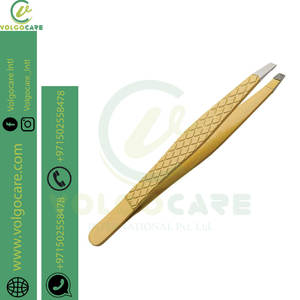 Pinzas de mango de acero de alta calidad para depilación astilla encarnada DIY Grado Gran precisión superficie de Punta dentada al por mayor - Product Image 3