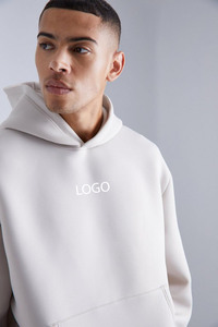 Personnalisé Surdimensionné 95% Polyester et 5% Spandex Épais Hoodies Hommes Unisexe Thermique Élégant Décontracté Respirant Sweats À Capuche - Product Image 3