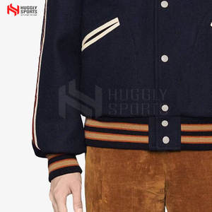 Venta caliente Chaqueta Letterman para hombre con cuello alto Invierno Nuevo diseño para uso en exteriores Precio barato Vendedor superior - Product Image 6