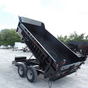 Remorque à benne hydraulique 6x12 robuste pour utilisation agricole et tracteur-Remorque basculante à vendre - Product Image 1