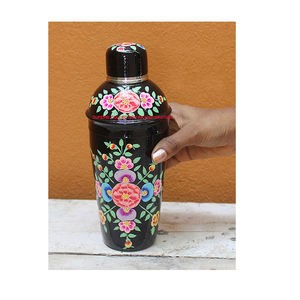 Coctelera de cóctel con estampado floral blanco de lujo, barra tierna usada al por mayor - Product Image 3
