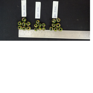 Cuentas de cristal de flores Millefiori hechas a medida en tonos verdes para collar pulsera diseñadores reventa cuentas de cristal de Murano - Product Image 1