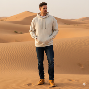 Sweat-shirt à capuche décontracté d'hiver 60% coton 40% polyester Tissu polaire Impression sérigraphique personnalisée sur le devant Mesure américaine/européenne - Product Image 2