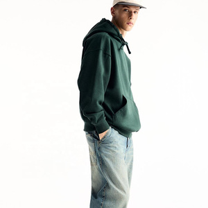 เสื้อมีฮู้ดผ้าฝ้าย100% 2025สำหรับผู้ชายเสื้อมีฮู้ดโอเวอร์ไซซ์โอเวอร์ไซส์ออกแบบโลโก้ได้ตามต้องการ - Product Image 5