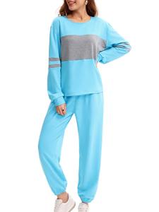 Ladies Casual Tracksuit Set Soft Cotton Fleece Sweatshirt Jogger <b>Pants</b> Lounge Sportswear for Women - Product Image 4
