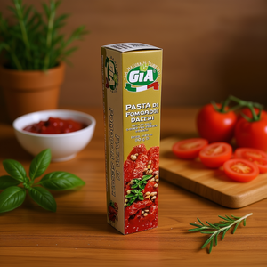 Gia 80g Pasta de Tomate Seco en Tubo con Aceite de Girasol y Hierbas, Paquete de 12 Piezas de Frutas y Verduras Deshidratadas - Product Image 3
