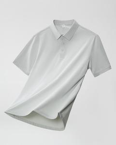 Polo informal para hombre, malla de enfriamiento antibacteriana 7A para ropa de verano con decoración de botones, polos - Product Image 5