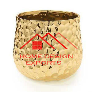 Die Cutting Design Metal Candle Votive Hot Selling Tabletop <b>Decor</b> Golden Finished Metal Vandle Jar in Wholesale Price at LOW MOQ - Product Image 4