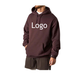 Sweat à capuche oversize en coton éponge français de haute qualité pour hommes, polaire épaisse, épaules tombantes, numérique, coton mélangé pour l'hiver 2025 - Product Image 6