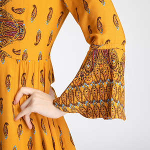 Shalwar Kameez Pakistaní de Alta Calidad en Algodón y Seda para Todas las Temporadas, Ropa India y Pakistaní Económica, Vestido Amarillo para Mujer, Vestidos Lenin - Product Image 6