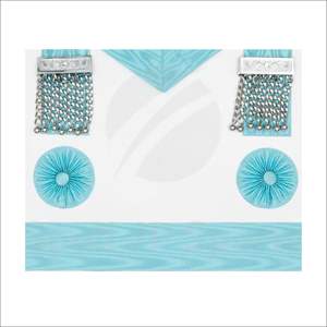 ผ้ากันเปื้อนเมสันคุณภาพสูง พร้อมขอบปักลาย  พร้อมปลอกคอและเครื่องประดับ  ผ้ากันเปื้อนเมสันใหม่ราคาถูก - Product Image 5