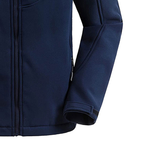 Vêtements pour hommes Veste Softshell de haute qualité pour hommes Veste Softshell décontractée mince épaisse et chaude de couleur unie sans capuche à la mode - Product Image 5