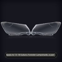 Lentille de phare avant LED pour Subaru Forester 2013-2015, cache de phare, coque transparente en plastique PC, boîtier de protection transparent