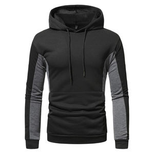 Sweat à Capuche Homme Couleur Block avec Cordon de Serrage Poche Kangourou Vêtements Personnalisés Streetwear Sweat Polaire Unisexe Style Surdimensionné - Product Image 2