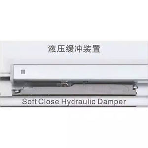 Toboganes de cajón ocultos de extensión completa modernos Acero de cierre suave para cocina comedor dormitorio Baño - Product Image 6