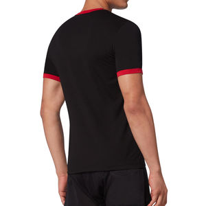 T-shirt personnalisé avec logo, fabricant, nouveau Style, 2023 coton, garniture contrastante, uni pour hommes, 100% - Product Image 2