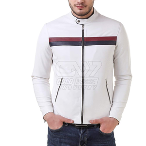 Chaqueta de cuero para hombre al por mayor Chaqueta de cuero para hombre de la mejor calidad Chaqueta de invierno de cuero genuino para hombre - Product Image 2