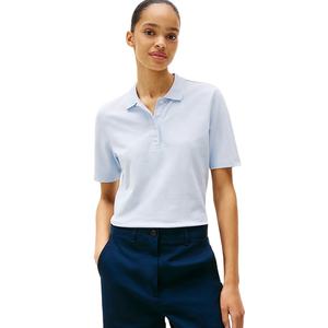 Camisetas Polo de manga corta para mujer de alta calidad, mezcla de algodón personalizada, ligero, transpirable, nuevo diseño, botón para verano - Product Image 2