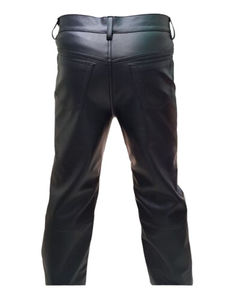 Pantalon en cuir de vachette Meilleure qualité Logo personnalisé Meilleure qualité Fabrication professionnelle Cuir pour hommes Nouvelle arrivée Qualité pro - Product Image 4