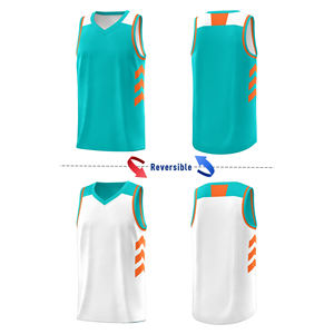 Nouveau maillot de basket-ball réversible, nom et numéro d'équipe personnalisés, logo, vêtements de sport personnalisés, maillot respirant et à séchage rapide - Product Image 2