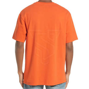 Camiseta de Manga Corta para Hombre, Estilo Casual, Diseño Sólido, Hombros Caídos, Algodón y Fibra de Bambú, Cómoda, Ropa Urbana - Product Image 5