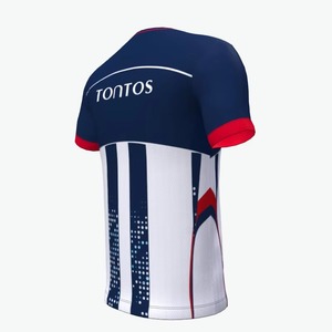 Camisetas de Fútbol Deportivas Personalizadas al por Mayor, de Alta Calidad, Manga Corta, Transpirables, de Secado Rápido, con Logotipo Personalizado del Club - Product Image 3
