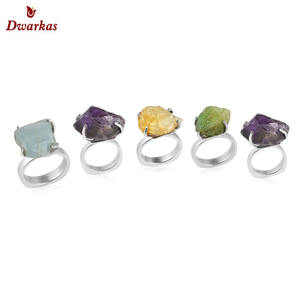 แหวนเงินสเตอร์ลิงแบบ925แหวนพลอยหยาบแบบธรรมชาติทำจากหินคริสโซเพรสเครื่องประดับสำหรับงานปาร์ตี้ผลิตที่เชื่อถือได้ - Product Image 2