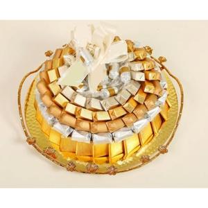 Plateau à chocolat en métal écologique de haute qualité avec poignées Plateau de service de qualité commerciale lavable au lave-vaisselle Prix de gros - Product Image 5