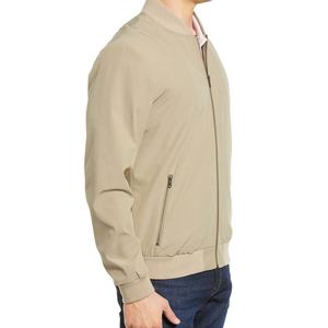 Conçu sur mesure veste universitaire de rue pour hommes logo brodé chenille patch col montant vêtements d'extérieur d'hiver toile tissu - Product Image 4