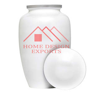 Urnes en métal fini rouge mat 2025 Meilleure vente d'urnes en métal faites à la main de luxe Pot de cendres - Product Image 3