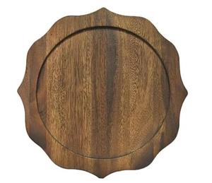 Assiette de présentation en bois, motif dessin animé, forme animale, jetable, finition naturelle, élégance optimale - Product Image 1