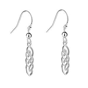 Orecchini Pendenti in Argento Sterling Stile Celtico alla Moda - Product Image 2