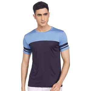 เสื้อยืดคอกลมผู้ชาย ทรงสลิม แห้งเร็ว ระบายอากาศดี ลายเรียบ น้ำหนัก 180 กรัม ป้องกันรอยยับ ปรับแต่งได้ กระชับกล้ามเนื้อ - Product Image 1