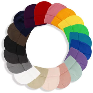 Bonnet tricoté chapeau personnalisé hiver tricoté bonnet chapeau casquette vente chaude mode acrylique unisexe bonnets respirant personnalisé - Product Image 4