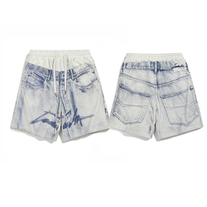 Custom 100% Cotton French Terry Baggy Bermuda <b>Shorts</b> Elastic Waist Sweat <b>Shorts</b> with Drawstring <b>Knee</b>-<b>Length</b> Sublimation <b>Shorts</b> - Product Image 6