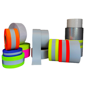 Khả năng hiển thị cao Bạc T/C vải công nghiệp băng phản chiếu khả năng hiển thị cao vải cho đồng phục an toàn - Product Image 1