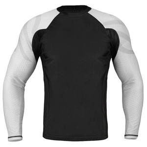 ชุดป้องกันผดผื่นสำหรับผู้ชายผ้าสแปนเด็กซ์/ โพลีเอสเตอร์สีเทาธรรมดาคุณภาพสูง - Product Image 2