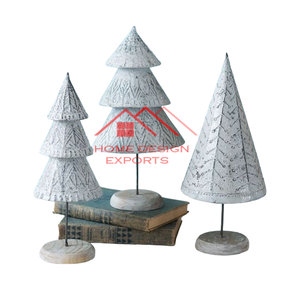 Dernier modèle Objet métallique de décoration de Noël en métal galvanisé au design vintage au prix de gros - Product Image 3