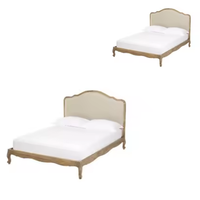 Lit en bois Meubles de chambre à coucher au design moderne Qualité supérieure Prêt à exporter Fait main d'Indonésie