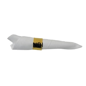 Décoration de table pour ustensiles de cuisine accessoires de vaisselle anneau de porte-mouchoirs anneau de porte-serviettes en métal de finition plaqué or - Product Image 1