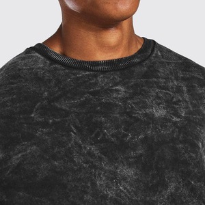 Men's Oversized <b>Crew</b> <b>Neck</b> Fleece <b>Sweatshirt</b> 100% Cotton Washed Knitted Casual Pullover Eco-Friendly Solid Color Winter Regular - Product Image 4