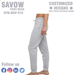 Pantalon de yoga décontracté pour homme, extensible, léger, 100 % coton, séchage rapide, respirant, taille élastique, coupe fuselée, idéal pour la gym - Product Image 4